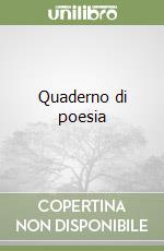 Quaderno di poesia libro