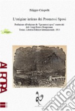 L'origine intima dei Promessi sposi libro