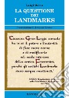 La questione dei Landmarks libro di Sessa Luigi