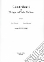 Contributi di filologia dell'Italia mediana (2017-2018). Vol. 31-32 libro