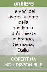 Le voci del lavoro ai tempi della pandemia. Un'inchiesta in Francia, Germania, Italia libro