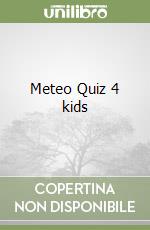Meteo Quiz 4 kids libro