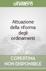 Attuazione della riforma degli ordinamenti libro