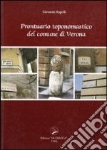 Prontuario toponomastica del comune di Verona libro