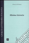 Minima letteraria libro di Vitelli Franco