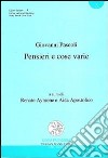 Pensieri e cose varie libro