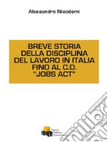 Breve storia della disciplina del lavoro in Italia fino al C.D. «Jobs act»