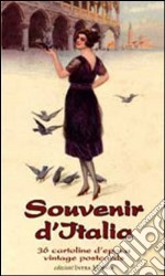 Souvenir d'Italia. 36 cartoline d'epoca vintage postcards. Ediz. illustrata libro