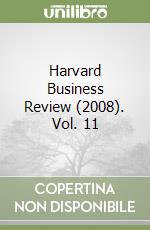 Harvard Business Review (2008). Vol. 11 libro