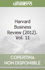 Harvard Business Review (2012). Vol. 11 libro