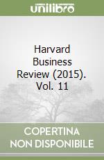 Harvard Business Review (2015). Vol. 11 libro
