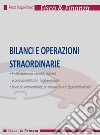 Bilanci e operazioni straordinarie. Ediz. integrale libro