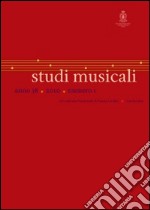 Studi musicali (2010). Vol. 1 libro