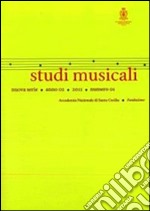 Studi musicali (2011). N.S.. Vol. 1 libro