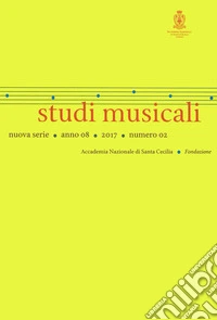 Studi Musicali. N.S. (2017). Vol. 2