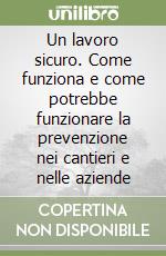 Un lavoro sicuro. Come funziona e come potrebbe funzionare la prevenzione nei cantieri e nelle aziende libro