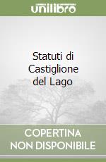 Statuti di Castiglione del Lago libro