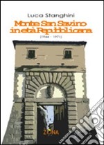 Monte San Savino in età repubblicana libro