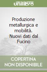 Produzione metallurgica e mobilità. Nuovi dati dal Fucino libro