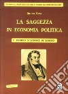 La saggezza in economia politica. Il pensiero di Simonde De Sismondi libro