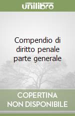 Compendio di diritto penale parte generale libro