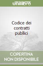 Codice dei contratti publlici libro