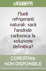 Fluidi refrigeranti naturali: sarà l'anidride carbonica la soluzione definitiva? libro