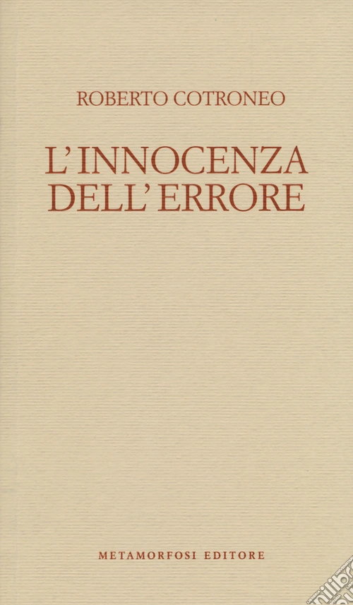 L'innocenza dell'errore