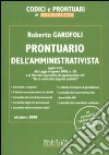 Prontuario dell'amministrativista libro