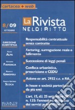 La rivista di Neldiritto (2009) (8) libro