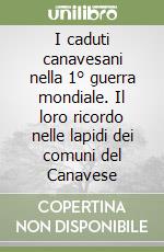I caduti canavesani nella 1° guerra mondiale. Il loro ricordo nelle lapidi dei comuni del Canavese libro
