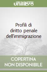 Profili di diritto penale dell'immigrazione