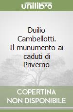 Duilio Cambellotti. Il munumento ai caduti di Priverno libro