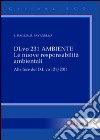 D.L.vo 231 Ambiente. Le nuove responsabilità ambientali libro