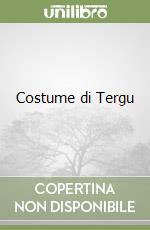Costume di Tergu libro