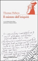 Il mistero dell'iniquità libro