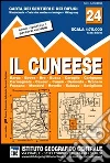 Carta n. 24 Il cuneese 1:75.000. Carta dei sentieri e dei rifugi libro