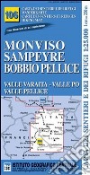 Carta n. 106 Monviso, Sampeyre, Bobbio Pellice 1:25.000. Carta dei sentieri e dei rifugi. Serie monti libro