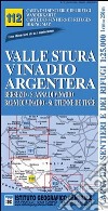 Carta n. 112 Valle Stura, Vinadio, Argentera 1:25.000. Carta dei sentieri e dei rifugi. Serie monti libro