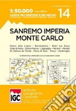 Carte n. 14 San Remo, Imperia, Monte Carlo 1:50.000. Carta dei sentieri e dei rifugi libro