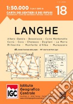 Carta n. 18 Langhe meridionali 1:50.000. Carta dei sentieri e dei rifugi libro