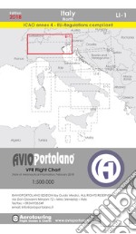 Avioportolano. VFR flight chart LI 1 Italy north. Ediz. bilingue libro