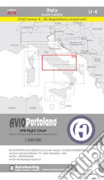 Avioportolano. VFR flight chart LI 4 Italy south-central. Ediz. bilingue libro