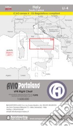 Avioportolano. VFR flight chart LI 4 Italy south-central. Ediz. bilingue libro