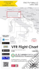 Avioportolano. VFR flight chart LI 2 Italy Po valley. ICAO annex 4 - EU-Regulations compliant. Ediz. italiana e inglese libro