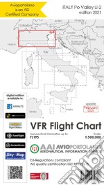 Avioportolano. VFR flight chart LI 2 Italy Po valley. ICAO annex 4 - EU-Regulations compliant. Ediz. italiana e inglese libro