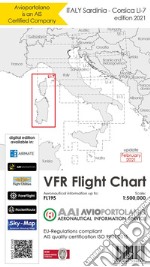 Avioportolano. VFR flight chart LI 7 Italy Sardinia-Corsica. ICAO annex 4 - EU-Regulations compliant. Ediz. italiana e inglese libro