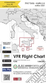 Avioportolano. VFR flight chart LI 6 Italy Sicily. ICAO annex 4 - EU-Regulations compliant. Ediz. italiana e inglese libro