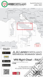 Avioportolano. VFR flight chart LI 4 Italy south-central. Nuova ediz. libro