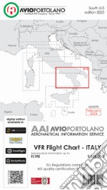 Avioportolano. VFR flight chart LI 5 Italy south. ICAO annex 4 - EU-Regulations compliant. Ediz. italiana e inglese libro